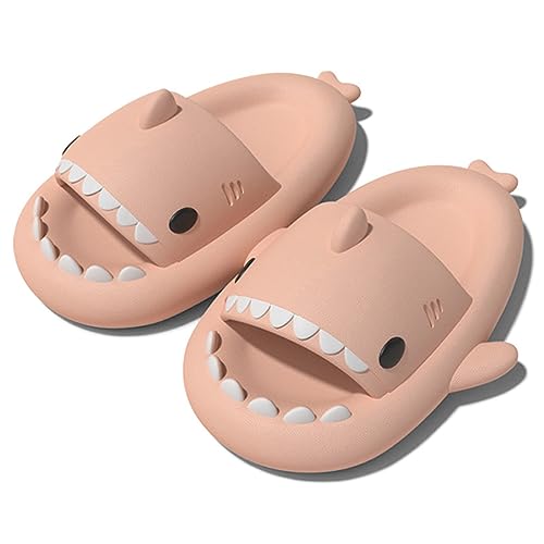 Missdong Shark Slides Damen Herren Eva Hai Hausschuhe Verdicken Weich rutschfeste Sommer Indoor Strand Rosa 36/37 EU von Missdong