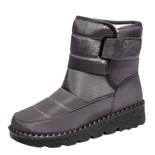 Missdong Winterschuhe Damen Herren Winterstiefel Warm Mit Fell Gefüttert Rutschfest Elegante Winter Unisex von Missdong