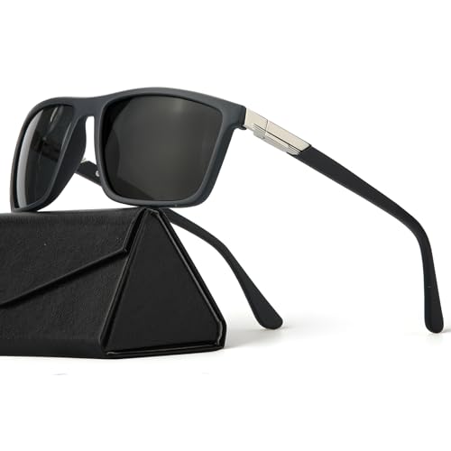 Missfive Klassisch TR Polarisierte Sonnenbrille Herren UV400 Schutz, Sonnenbrille Polarisiert mit Metall Federscharnier, Eckige Sunglasses für Fahren, Angeln, Outdoor, Blau Sunglasses Missfive Klassisch TR Polarisierte Sonnenbrille Herren UV400 Schutz, Sonnenbrille Polarisiert mit Metall Federscharnier, Eckige Sunglasses für Fahren, Angeln, Outdoor, Blau Sunglasses von Missfive