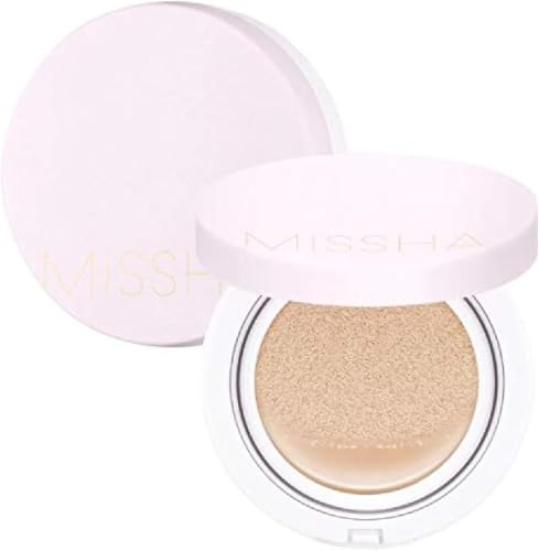 Missha Magie Kissen Abdeckung Dauerhaft Stiftung SPF50+, Nr. 21 Licht Beige, 15 g, Natural Beige von MISSHA