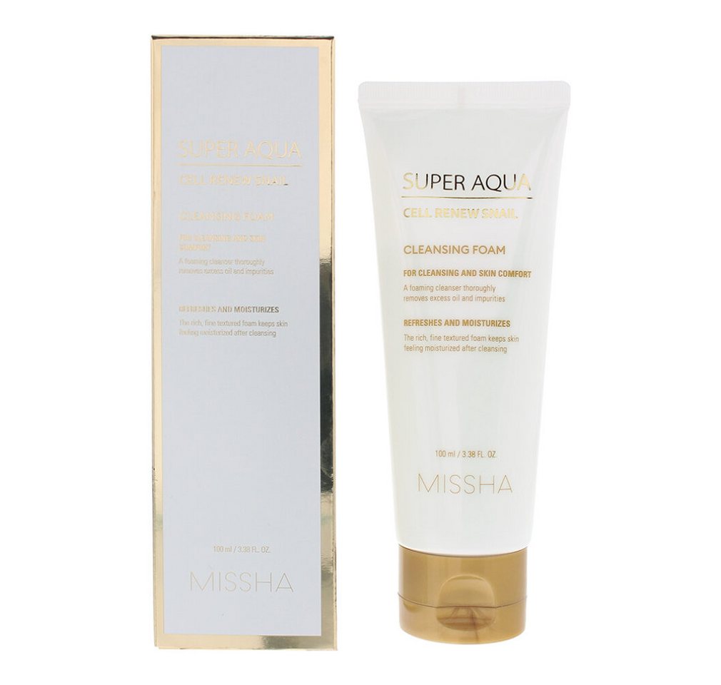Missha Gesichts-Reinigungsschaum Super Aqua Cell Renew Schnecken-Reinigungsschaum 100ml von Missha