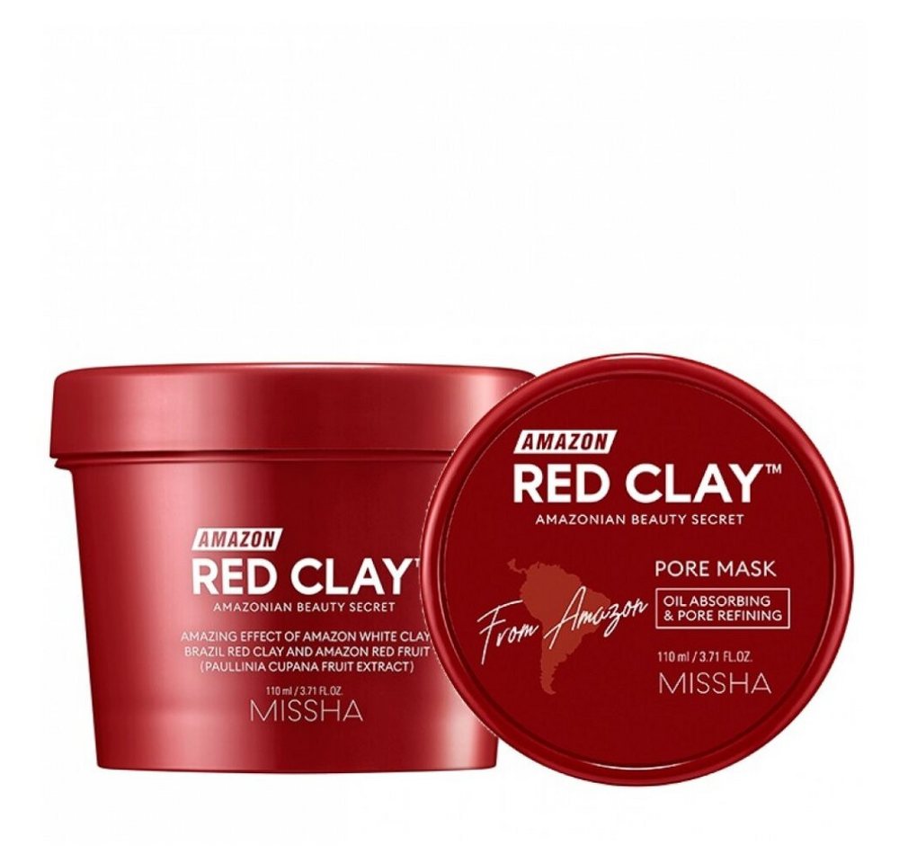 Missha Körperpflegemittel Amazonas Rote Tonerde Porenmaske110 ml von Missha