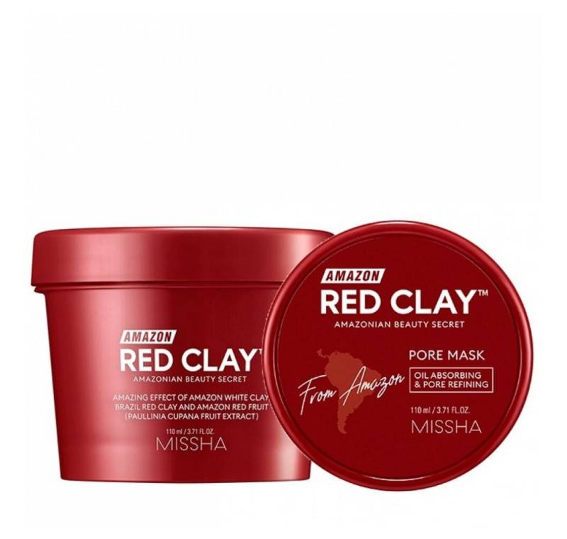Missha Körperpflegemittel Amazonas Rote Tonerde Porenmaske110 ml von Missha