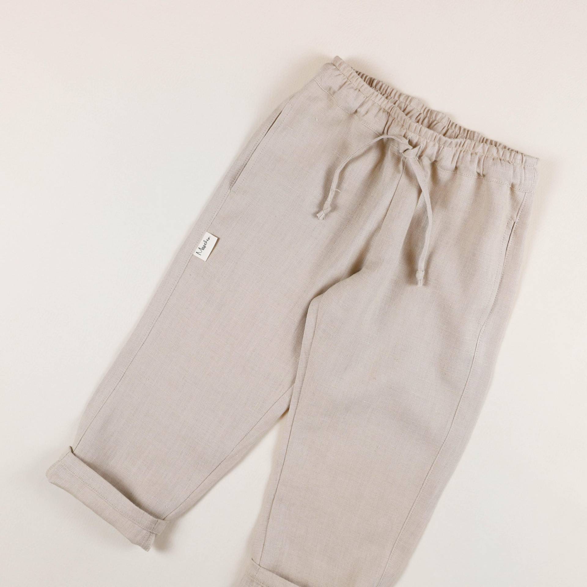 Leinenhose Hose Leinen Stoffhose Unisex Kinder Weite Für Mädchen Und Jungen von Missichendesign