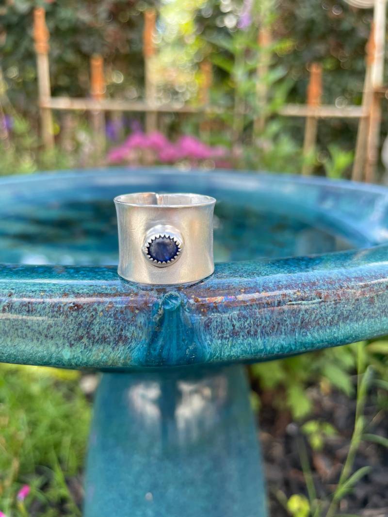 Kyanit Ring/Schmuck Handgemachter Boho Statement Sterling Silber von MissieRabdau