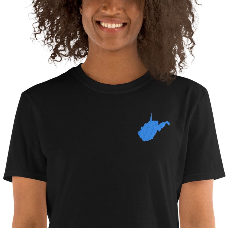 West Virginia Shirt Home State Gestickt Karte West Virginia Shirt Home State Gestickt Karte von MissionMint