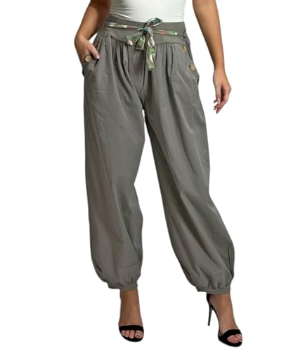 Mississhop 270 Damen leichte Hose Sommerhose Haremshose Ballonhose Fango von Mississhop