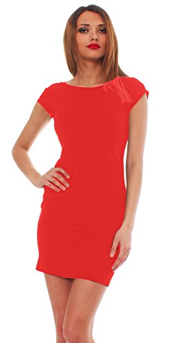 Mississhop 57-19 figurbetontes Etuikleid Shirtkleid Kleid Minikleid Top Koralle M von Mississhop