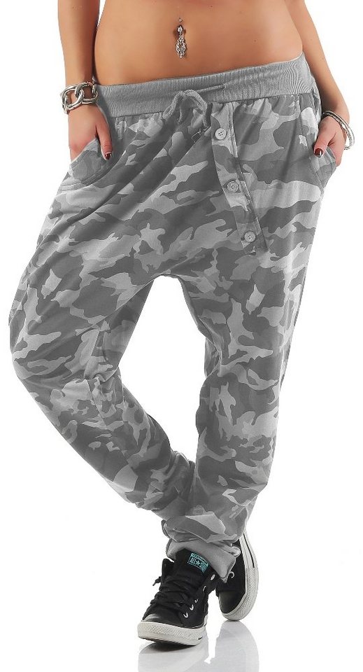 Mississhop Boyfriend-Hose Sweatpants Baggy Camouflage Damenhose Militär Hose M.165 von Mississhop