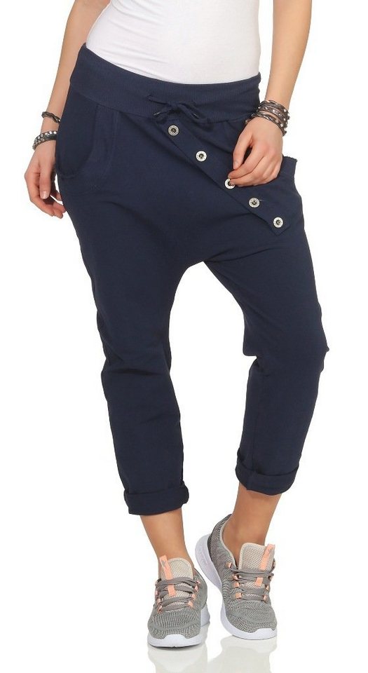 Mississhop Boyfriend-Hose Damen Baumwollhose Hose Sweatpants Jogginghose Baumwolle M.295 von Mississhop