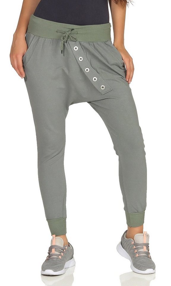 Mississhop Boyfriend-Hose Sweatpants Jogginghose Baumwolle Freizeithose Boyfriendhose M.131 von Mississhop