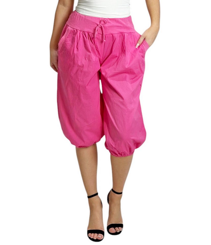 Mississhop Caprihose Damen Baumwolle 100 % Sommerhose Haremhose M.374 von Mississhop