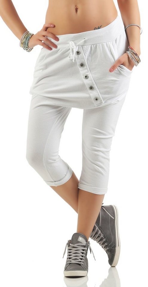 Mississhop Caprihose Damen Capri Hose Boyfriend Hose Jogginghose M.168 von Mississhop