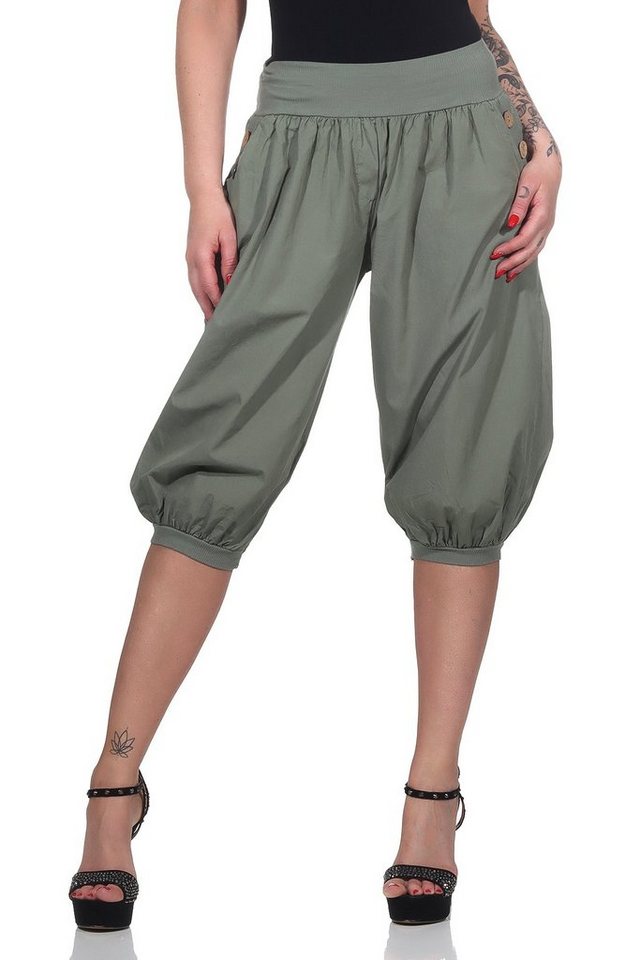 Mississhop Caprihose Damen Capri Hose Haremhose Jogginghose M.371 von Mississhop