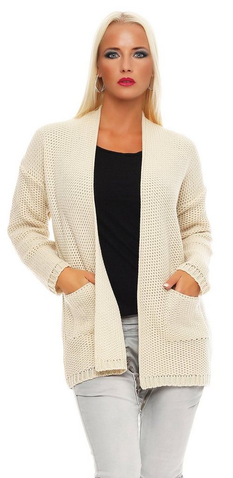 Mississhop Cardigan Strickjacke Cardigan Jacke Sweatshirt M.3007 von Mississhop