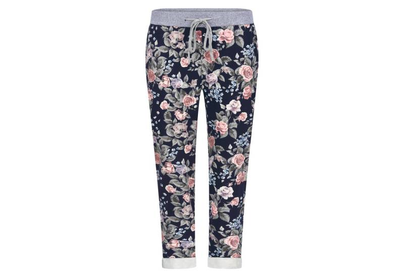 Mississhop Chinohose Damen Hose Blumen Jogginghose Baumwolle gemustert M. 287 von Mississhop