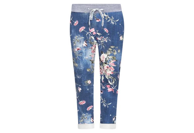 Mississhop Chinohose Damen Hose Blumen Jogginghose Baumwolle gemustert M. 287 von Mississhop
