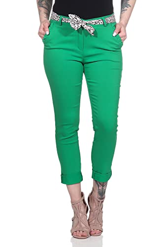 Mississhop Female Damen Stretch Klassische Chino Hose (Mod. 366) Jadegrün M von Mississhop