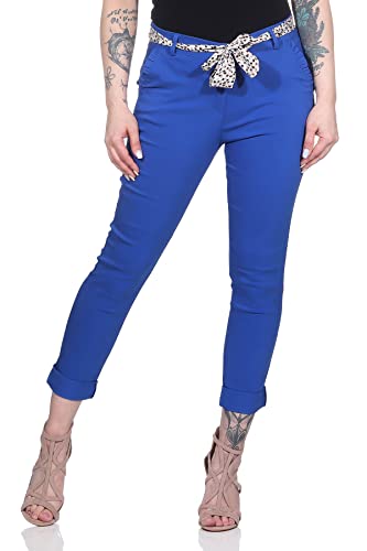 Mississhop Female Damen Stretch Klassische Chino Hose (Mod. 366) Royalblau L von Mississhop