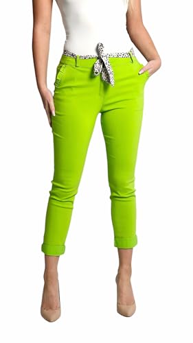 Mississhop Female Damen Stretch Klassische Chino Hose (Mod. 366) limettengrün L von Mississhop