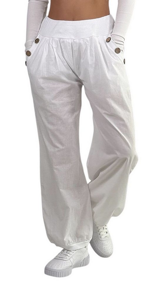 Mississhop Haremshose Damen Baumwolle Aladinhose Unifarbe Hose Sommerhose M.297 von Mississhop