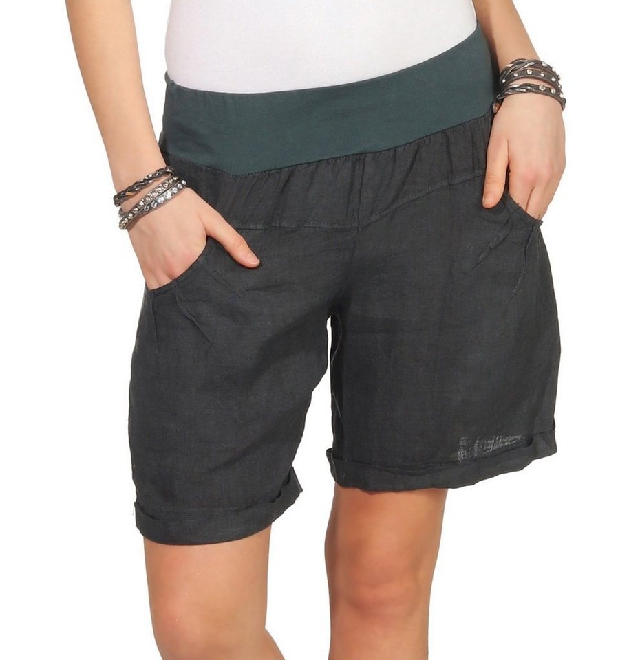 Mississhop Leinenhose Leinenshorts Bermuda 100 % Leinen kurze Hose 276 von Mississhop