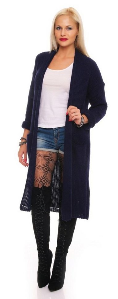 Mississhop Longstrickjacke Damen Lange Strickjacke Cardigan M.3008 von Mississhop