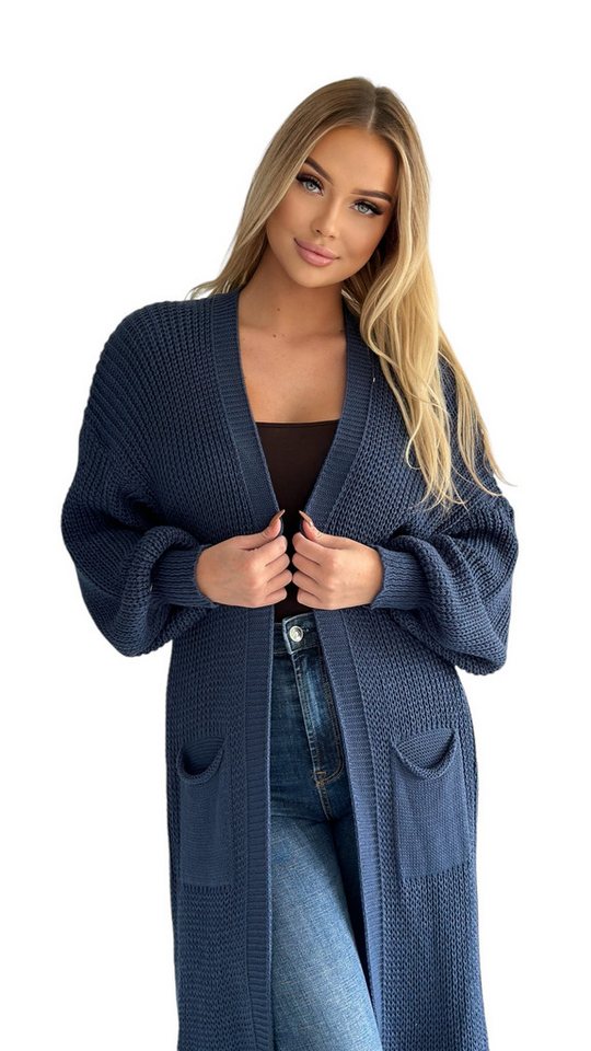 Mississhop Longstrickjacke Cardigan Longstrickjacke extra lange Strickjacke M. 384 Mississhop Longstrickjacke Cardigan Longstrickjacke extra lange Strickjacke M. 384 von Mississhop