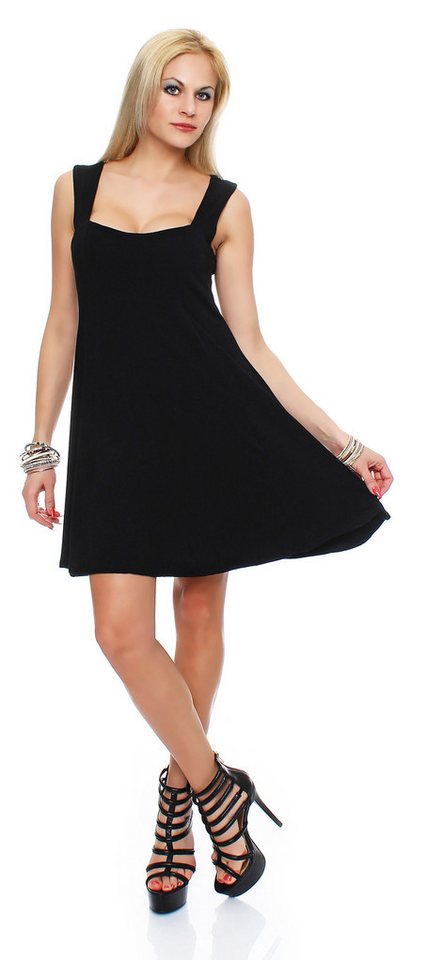 Mississhop Sommerkleid Damenkleid mit breiten Trägern und ausgestelltem Schnitt Mississhop Sommerkleid Damenkleid mit breiten Trägern und ausgestelltem Schnitt von Mississhop