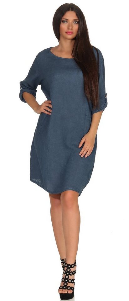 Mississhop Sommerkleid Leinenkleid Damenkleid 100% Leinen M.306 Mississhop Sommerkleid Leinenkleid Damenkleid 100% Leinen M.306 von Mississhop