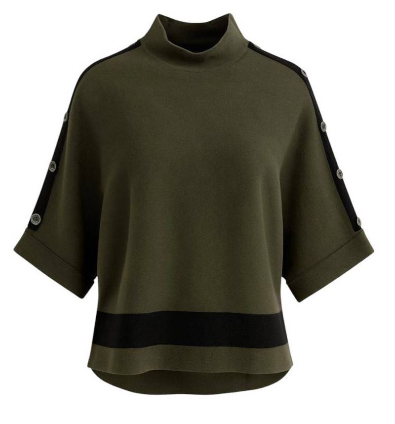 Mississhop Stehkragenpullover Damen Feinstrickpullover mit Knopfleiste M.415 von Mississhop