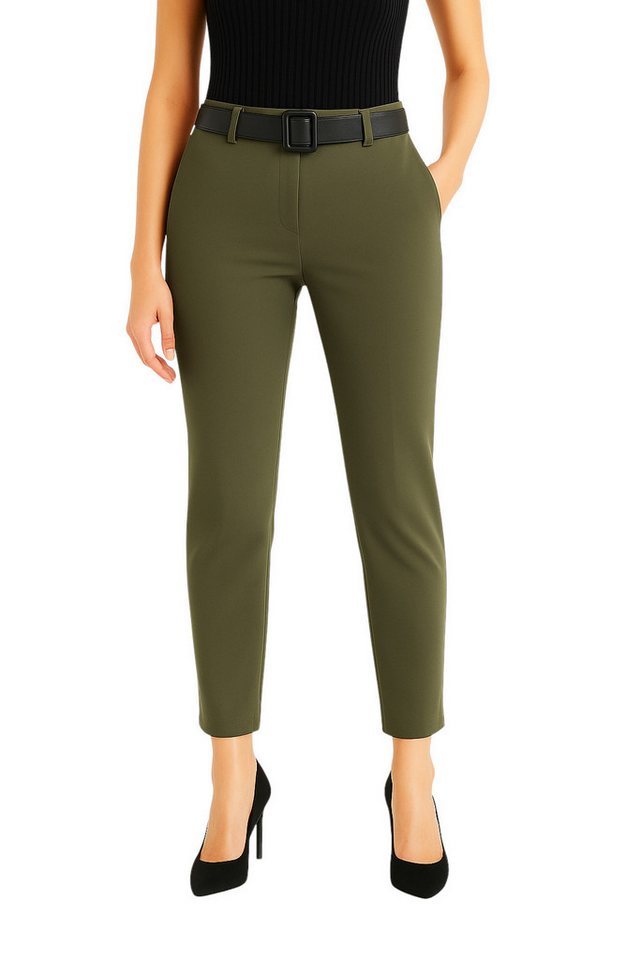 Mississhop Stretch-Hose Chinos Damen Stretchhose mit Reißverschluss M.434 von Mississhop