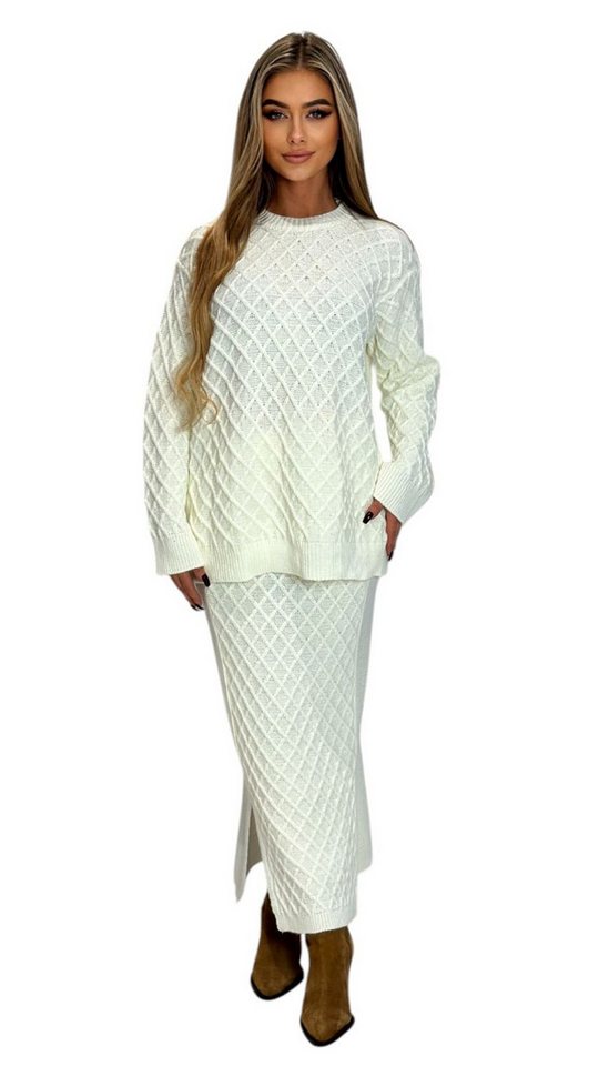 Mississhop Strickkleid Strickset Strickanzug Rock Pullover Damen M.394 Mississhop Strickkleid Strickset Strickanzug Rock Pullover Damen M.394 von Mississhop