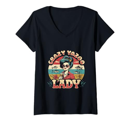 Damen Mississippi Crazy Yazoo Lady T-Shirt mit V-Ausschnitt von Mississippi