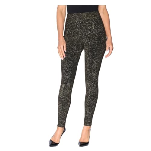 Missloved Enge metallisch glänzende Lurex-Leggings in Schwarz und Gold, Schwarz, 40-42 Missloved Enge metallisch glänzende Lurex-Leggings in Schwarz und Gold, Schwarz, 40-42 von Missloved