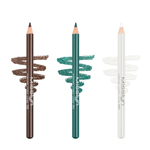 Misslyn Eyeliner ohne Verwischen, 3 Stück, für intensives und buntes Make-up, 3 Stück Misslyn Eyeliner ohne Verwischen, 3 Stück, für intensives und buntes Make-up, 3 Stück von Misslyn
