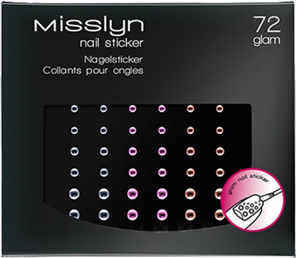 Misslyn Nail Sticker glam Saturn 72 (Selbstklebende Sticker) 1 Stk. von Misslyn