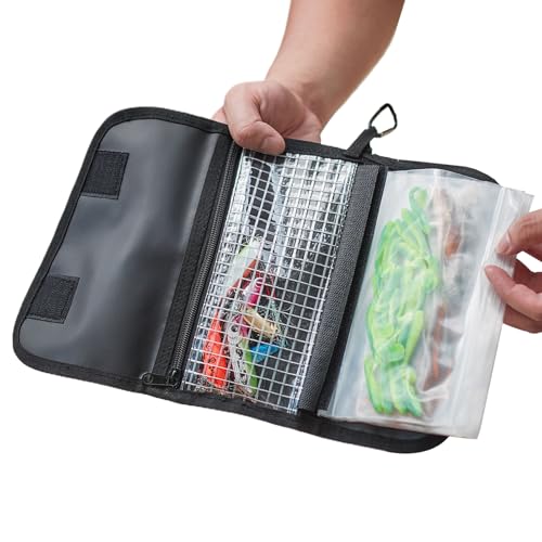 Missmisq Fishing Tackle Tasche,wasserdichte Kleine Angel Tasche | Abnehmbarer Köcher Für Köder Teich Fluss Salzwasser See Outdoor Kajak Boot Surf Angler Anglerin | Für Männer Vater Outdoor Surf Boot von Missmisq