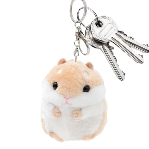 Missmisq Hamster Schlüsselanhänger Plüsch Hamster Kuscheltier Mädchen Handtasche Rucksack Anhänger Weicher Tier Schlüsselanhänger Plüsch Schlüsselanhänger Hamster Stofftier Zum Kuscheln Und Spielen von Missmisq