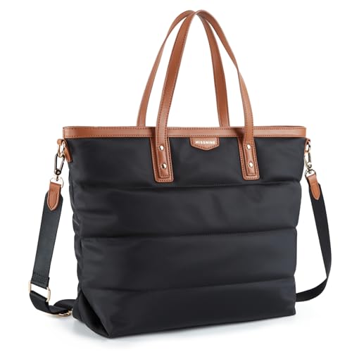 Missnine Damen-Laptop-Tragetasche 15,6 Zoll, Arbeits-Umhängetasche Tragetasche für Damen Tote Bag Damen-Tragetasche leichte Aktentasche Damen-Umhängetasche Einkaufstasche von Missnine