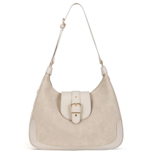 Missnine Retro Umhängetasche Damen Retro Hobo Bag Lässige PU Leder Umhängetasche Große Kapazität Retro Tragetasche Handtasche Schultertasche Achseltasche Herbst- und Wintertasche von Missnine