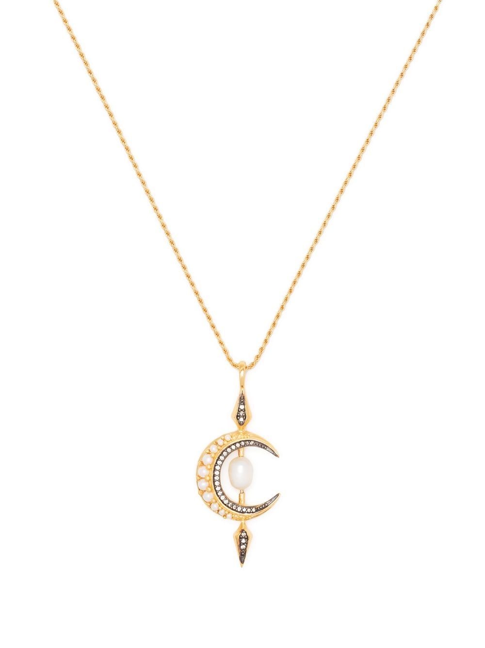 Missoma Harris Moon Halskette mit Perle - Gold von Missoma