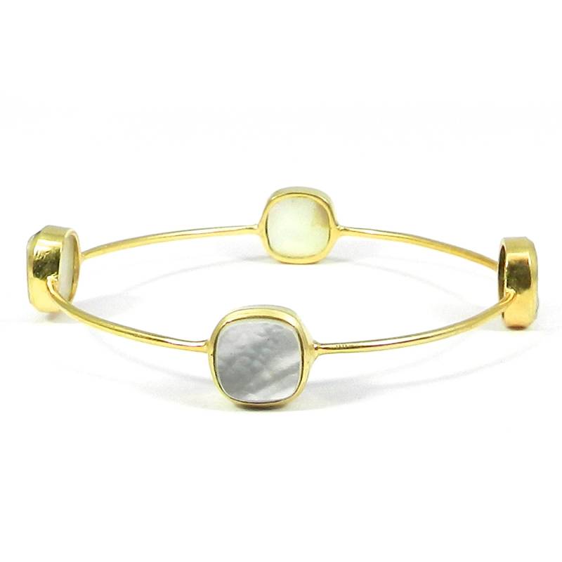 Perlmutt-Handmade Armreif Armband-Edelstein Armreif-statement Armband-Frauen Armband-Dainty-Boho Vergoldetes Armband-Boho Schmuck von MissomaSantiago