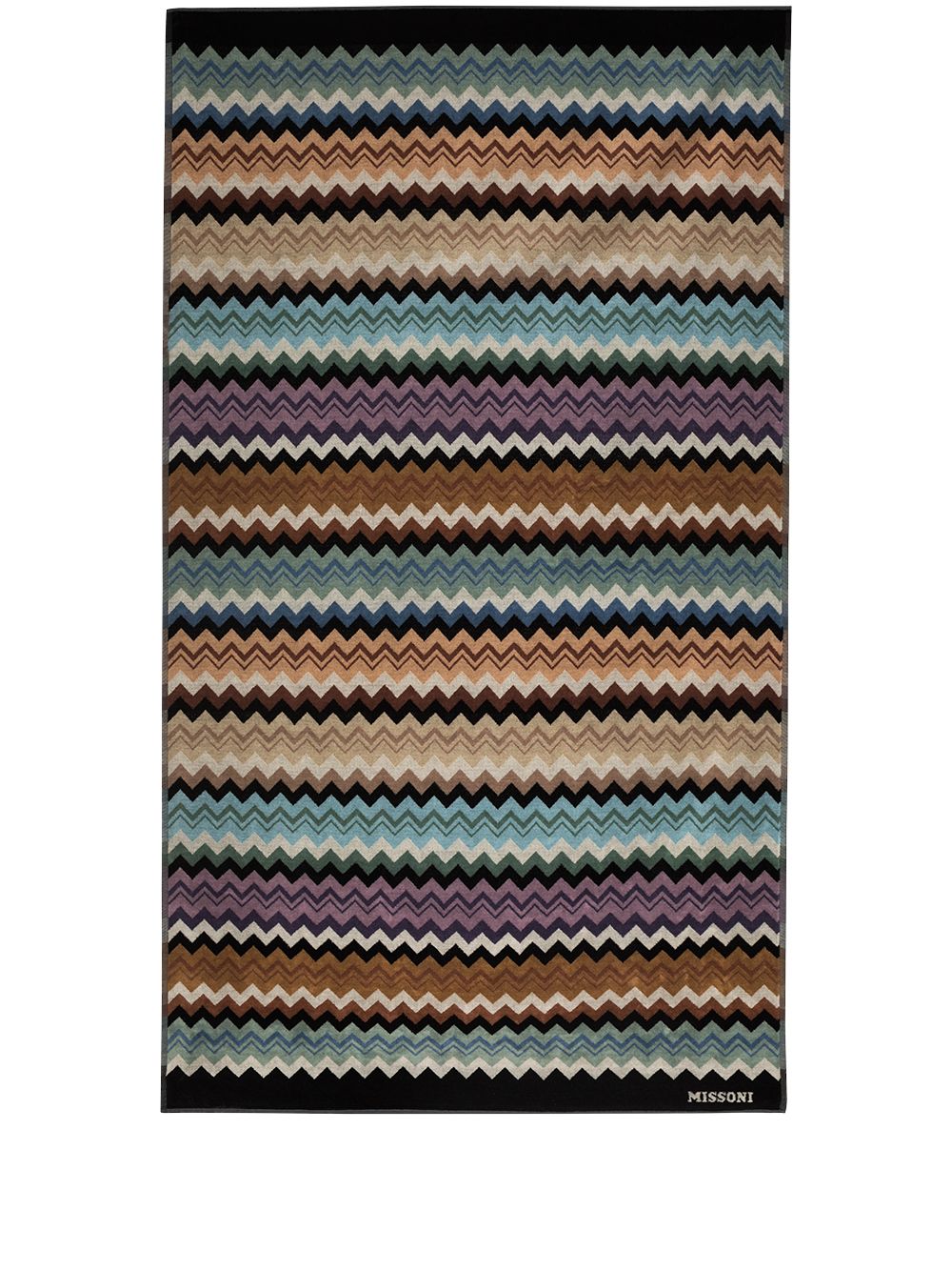 Missoni Home Adam Badetuch mit Zickzackmuster - Blau von Missoni Home