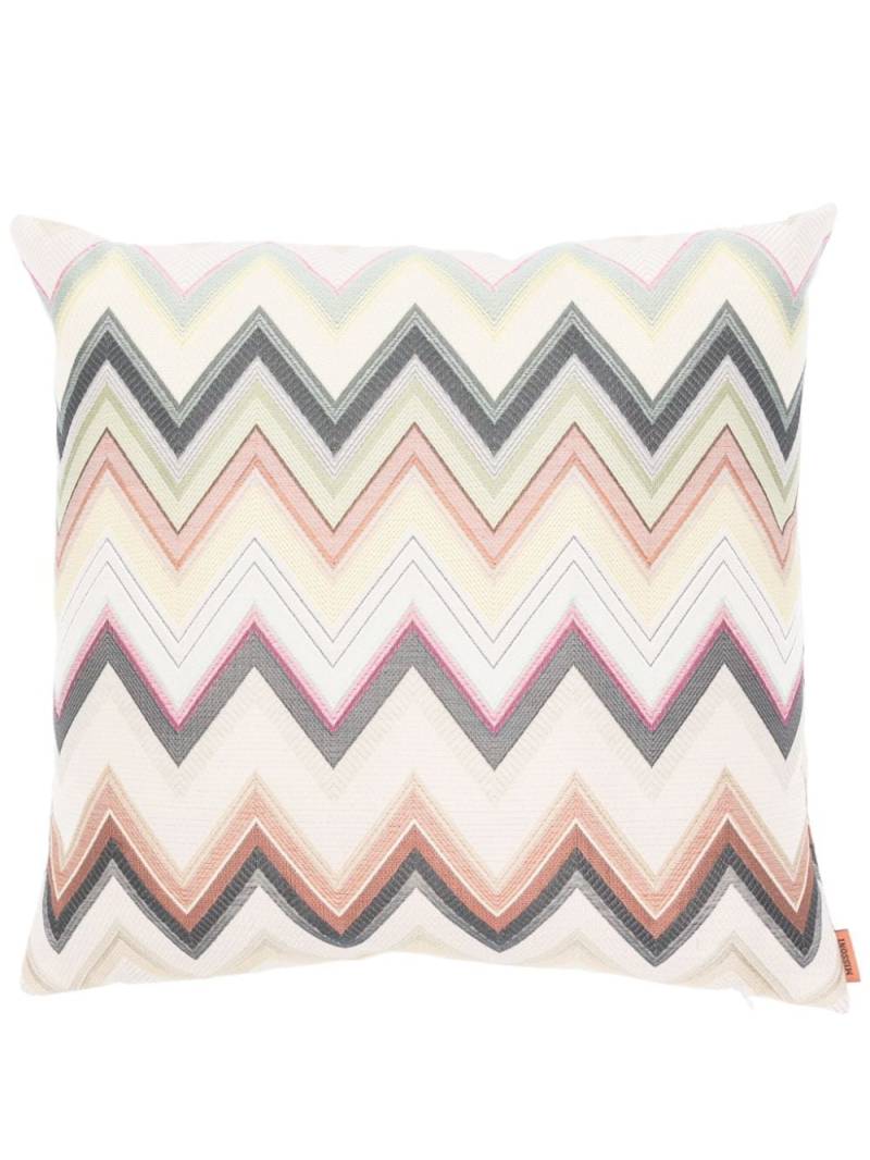 Missoni Home Agadir Kissen mit Zickzackmuster (40cm x 40cm) - Nude von Missoni Home