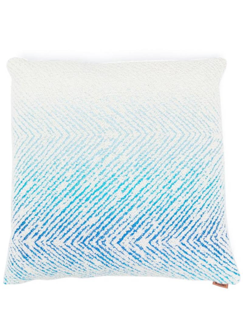 Missoni Home Boucle-Kissen mit Farbverlauf-Optik - Blau von Missoni Home