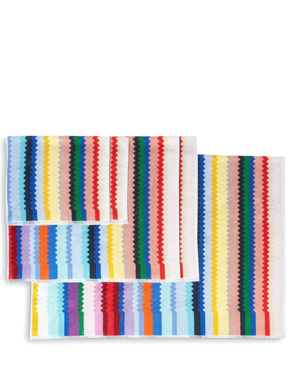 Missoni Home Handtücher mit Zickzackmuster - Blau von Missoni Home