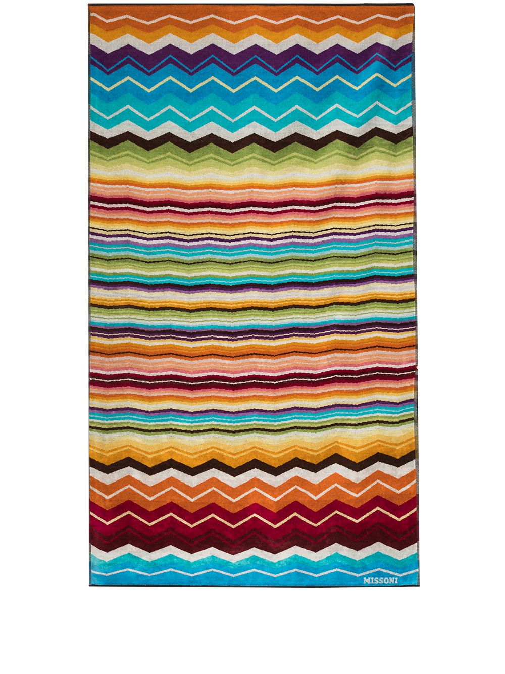 Missoni Home Hugo Badetuch mit Zickzackmuster - Blau von Missoni Home