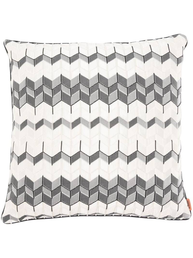 Missoni Home Tread Kissen mit Zickzackmuster (40cm x 40cm) - Nude von Missoni Home