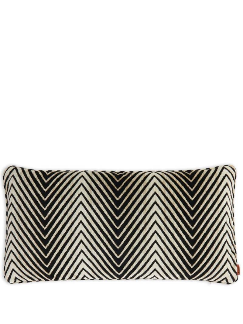 Missoni Home Ziggy Kissen mit Logo-Schild - Schwarz von Missoni Home